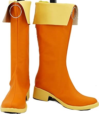 vocaloid cosplay boots shoes orange