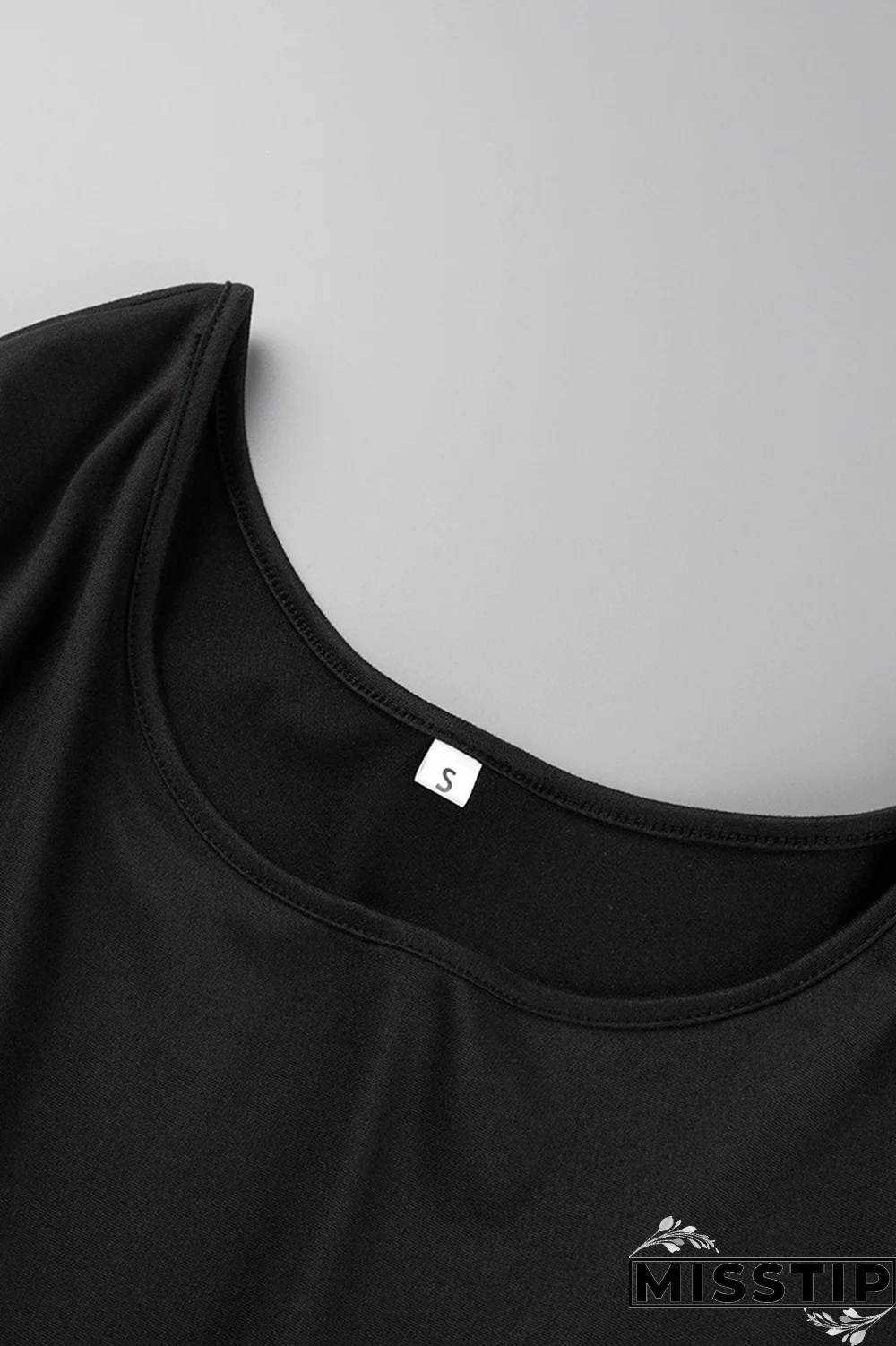 Blue Black Casual Patchwork Tie-dye O Neck Dresses