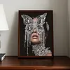 Crystal Butterfly Fringe Mask Special Shaped 5D DIY Partial Drill Diamonds Dots Gem Art Kits 11.81x15.75Inch Diamond Dots Paintings Diamonds Paintings Gem Art for Adults Beginners Home Decor
