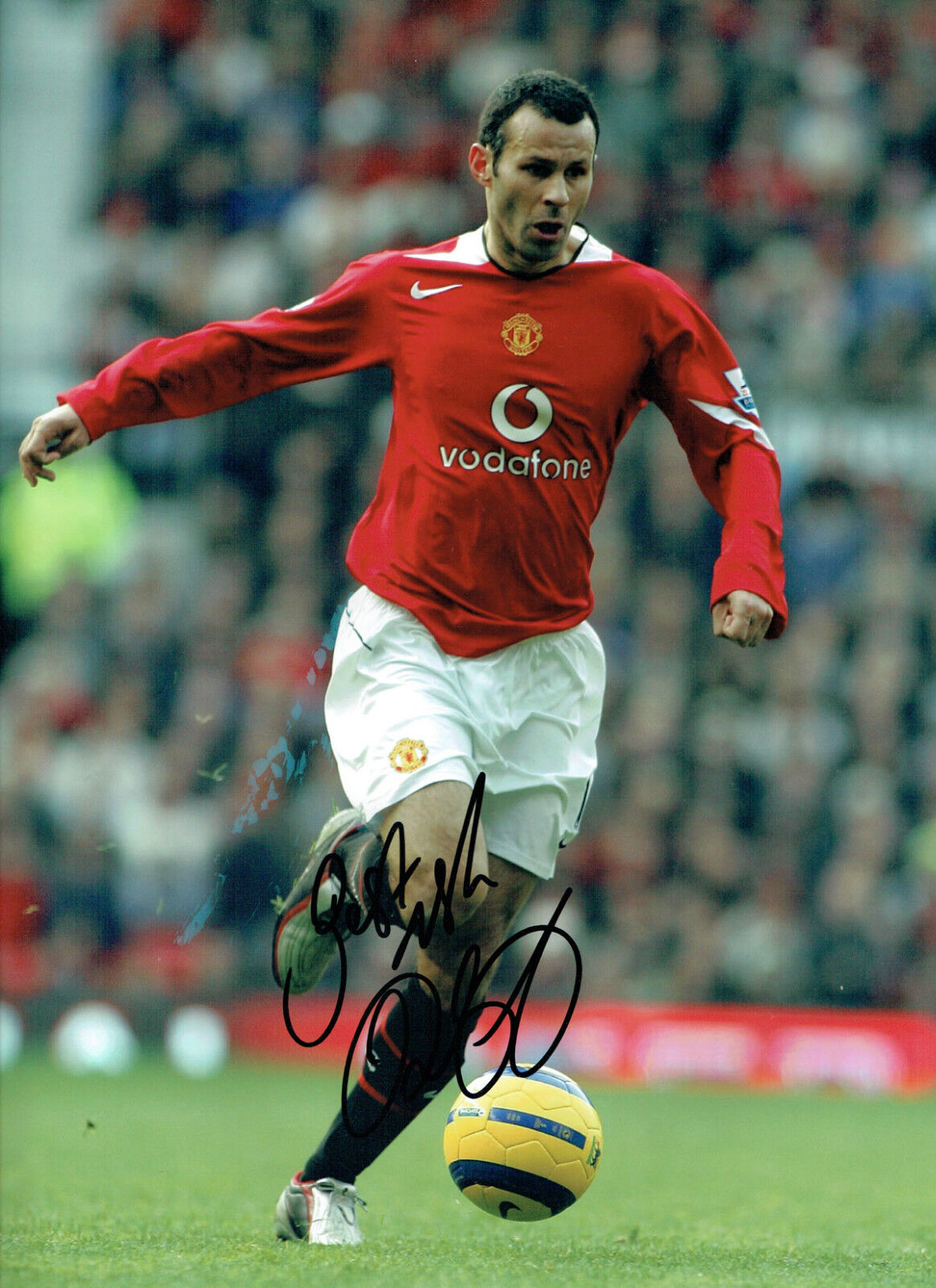 Ryan GIGGS Signed Autograph 16x12 Manchester United Football Photo Poster painting AFTAL COA