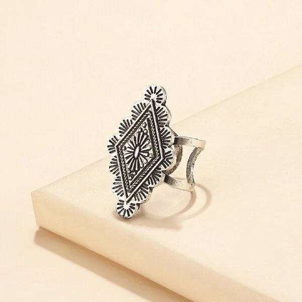 Vintage Bohemian Totem Adjustable Ring