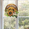 4Pcs Diamond Painting Insects and Flowers Window Pendants Suncatcher Hanging Kits for Home Porch Farmhouse