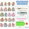 20pcs DIY Diamond Painting Keychain  | snowman (Single Side)