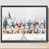 Diamond Painting-5D Full Round Drill Snow House