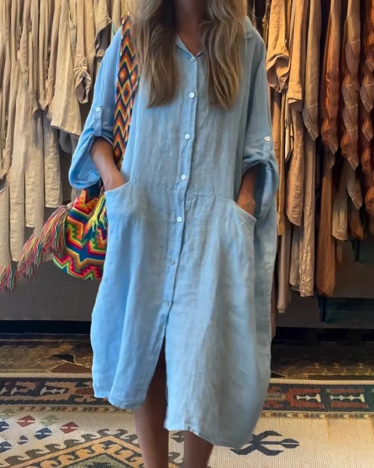 Cotton Double Pocket Dress