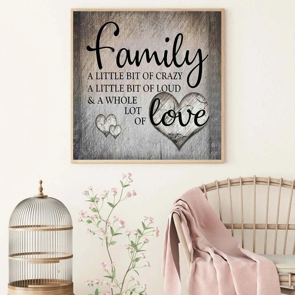 Diamond Painting - Full Round Drill - Family Love (40*40cm)
