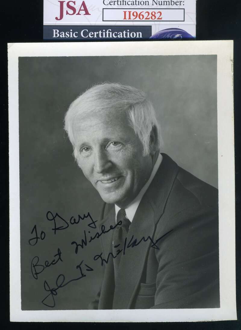 John Mckay JSA Coa Autograph Hand Signed 4x6 Photo Poster painting USC