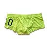 Men's sexy simple boxer briefs solid color button convex bag boxer briefs