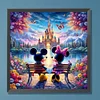 Mickey Mouse Castle - runder Bohrer Diamond Painting - 30*30cm