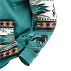 Men's Hoodie Vintage Western Ethnic Aztec Pocket Long Sleeve Plus Size Daily Tops by Inlyline