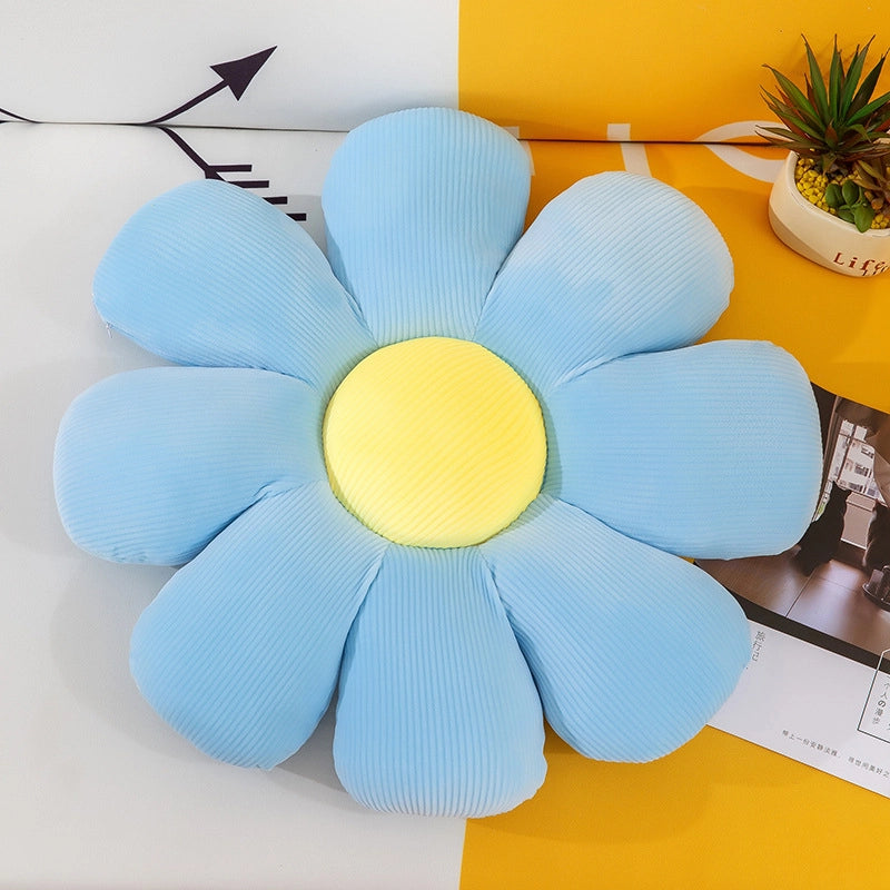 Cross-border Same Style Little Daisy Flower Cushion Flower Plush Pillow Seat Cushion Plush Afternoon Nap Pillow Backrest Cushion