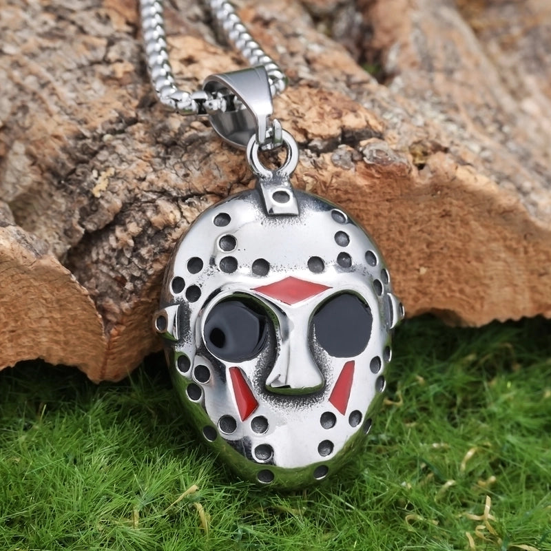 2 Pieces New Arrival Black Friday Jason Mask Keychain Halloween Gift Pendant