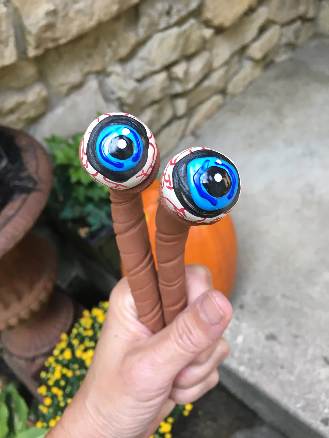 Halloween Eyeball Plant Markers