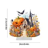 DIY Halloween Pumpkin Church Acrylic Diamond Painting Desktop Ornaments