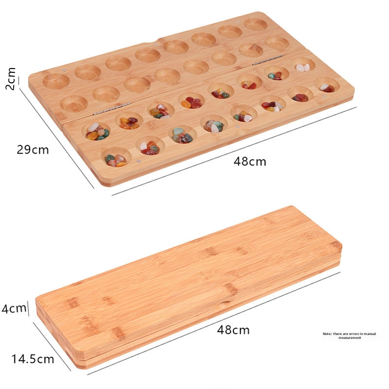 Gem Chess Mancala Children’s Puzzle Particles Returned To The Warehouse Solid Wood African Chess Hus