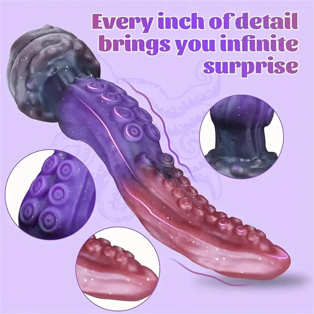 Monster Dildo Big Octopus Fantasy Dildo Anal Plug