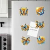 6pcs DIY Butterfly Diamond Painting Special Shape Fridge Magnet