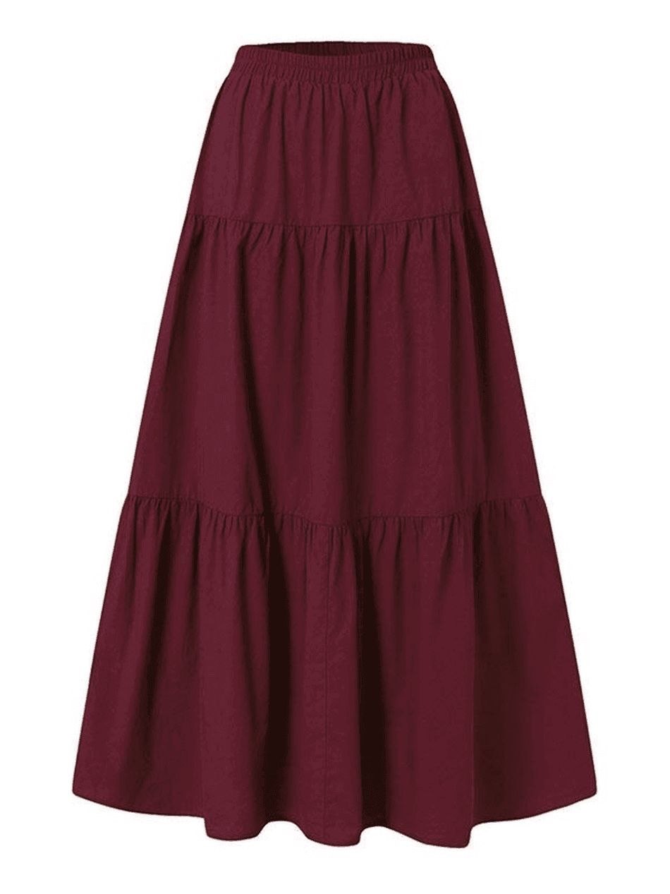 Brownm Fairy Tiered Maxi Skirt