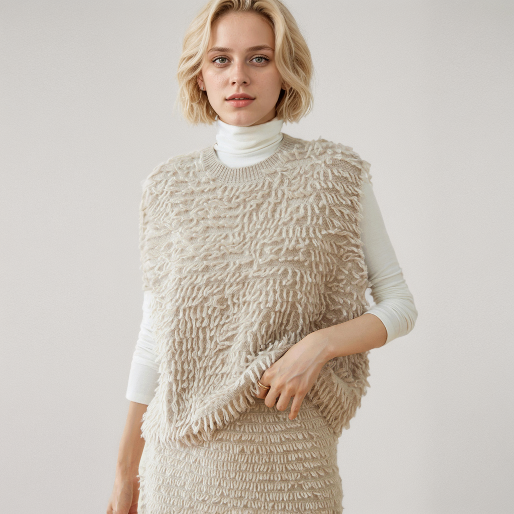Women's Cashmere Vest Fashionable and Warm REAL SILK LIFE