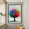 Colorful Musical Note Tree-11CT Stamped Cross Stitch 40*60cm/15.75*23.62in tapestrymarket