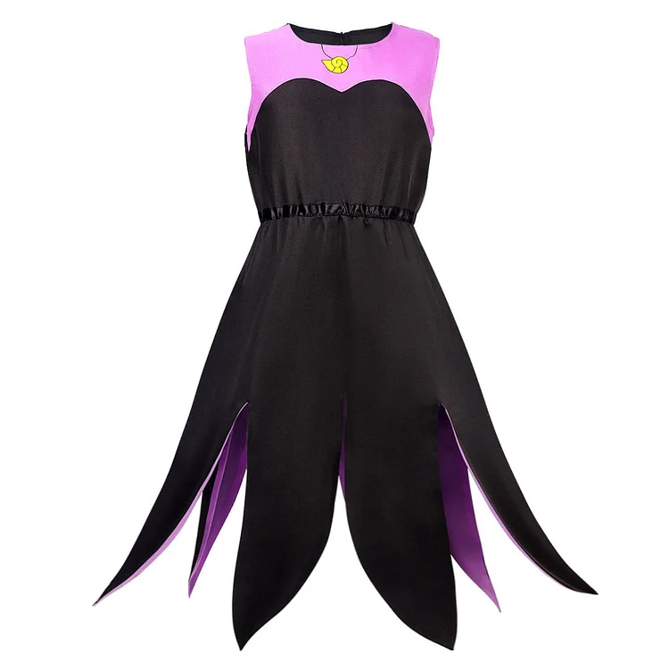 Kids Girls Movie The Little Mermaid 2023 Ursula Black Skirt Outfits Cosplay Costume Suit