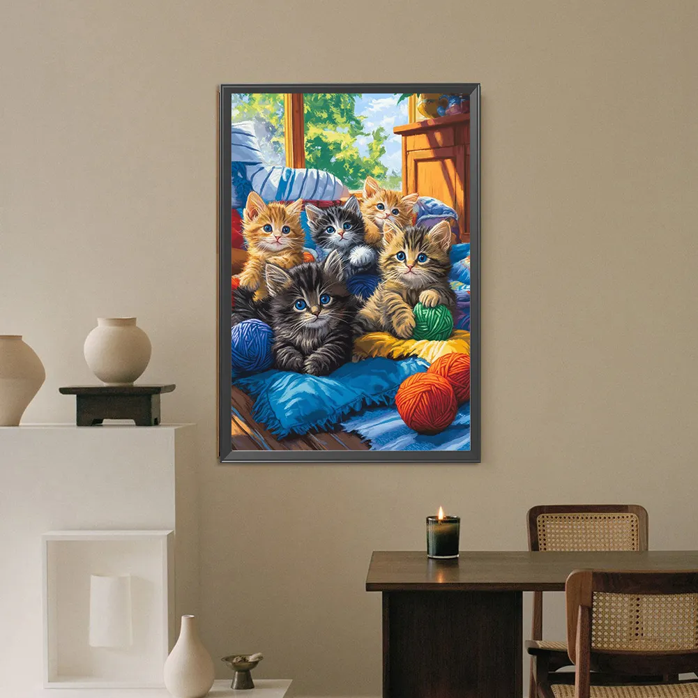 Diamond Painting - Full Round Drill - Cat(Canvas|40*60cm)