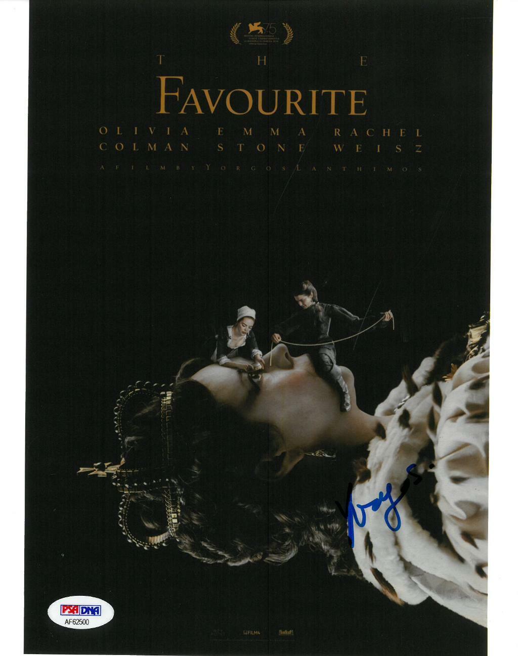 Yorgos Lanthimos Signed The Favourite Autographed 8x10 Photo Poster painting PSA/DNA #AF62500