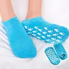 Chaussettes hydratantes avec doublure en gel pour le soin des pieds