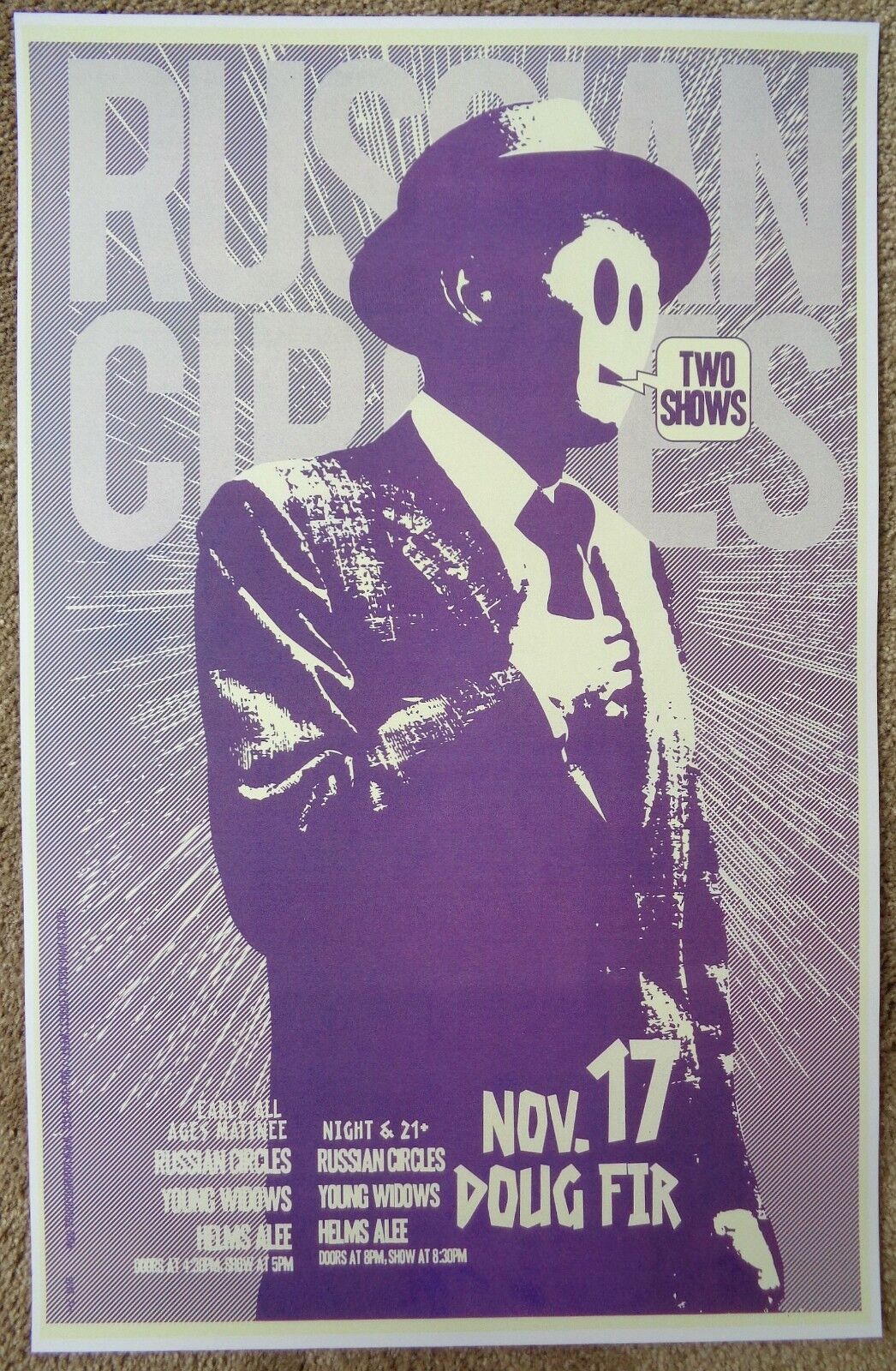 RUSSIAN CIRCLES 2009 Gig POSTER Portland Oregon Concert