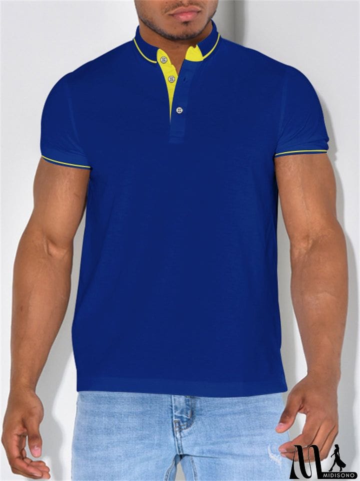 MidiSono - Male Summer Sports Trendy Polo Shirts