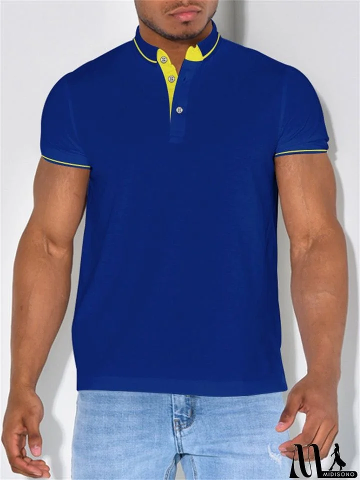 MidiSono - Male Summer Sports Trendy Polo Shirts