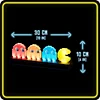 Pac-Man Night Light Voice Control USB Music Rhythm Color Changing Desk Lamp Indoor Creative Atmosphere Decoration Night Light