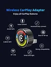 CarPlay Wireless Adapter for Android Plug and Play Compatible with Most Cars Smart Car Screen Mirroring Adapter Low Latency (Not for HUAWEI & Hicar)