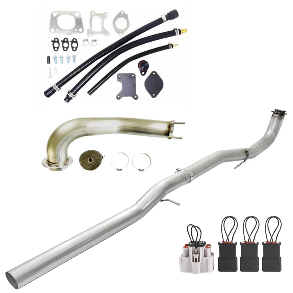 L P Duramax Egr Delete Kit With Dpf Cat Delete Pipe And