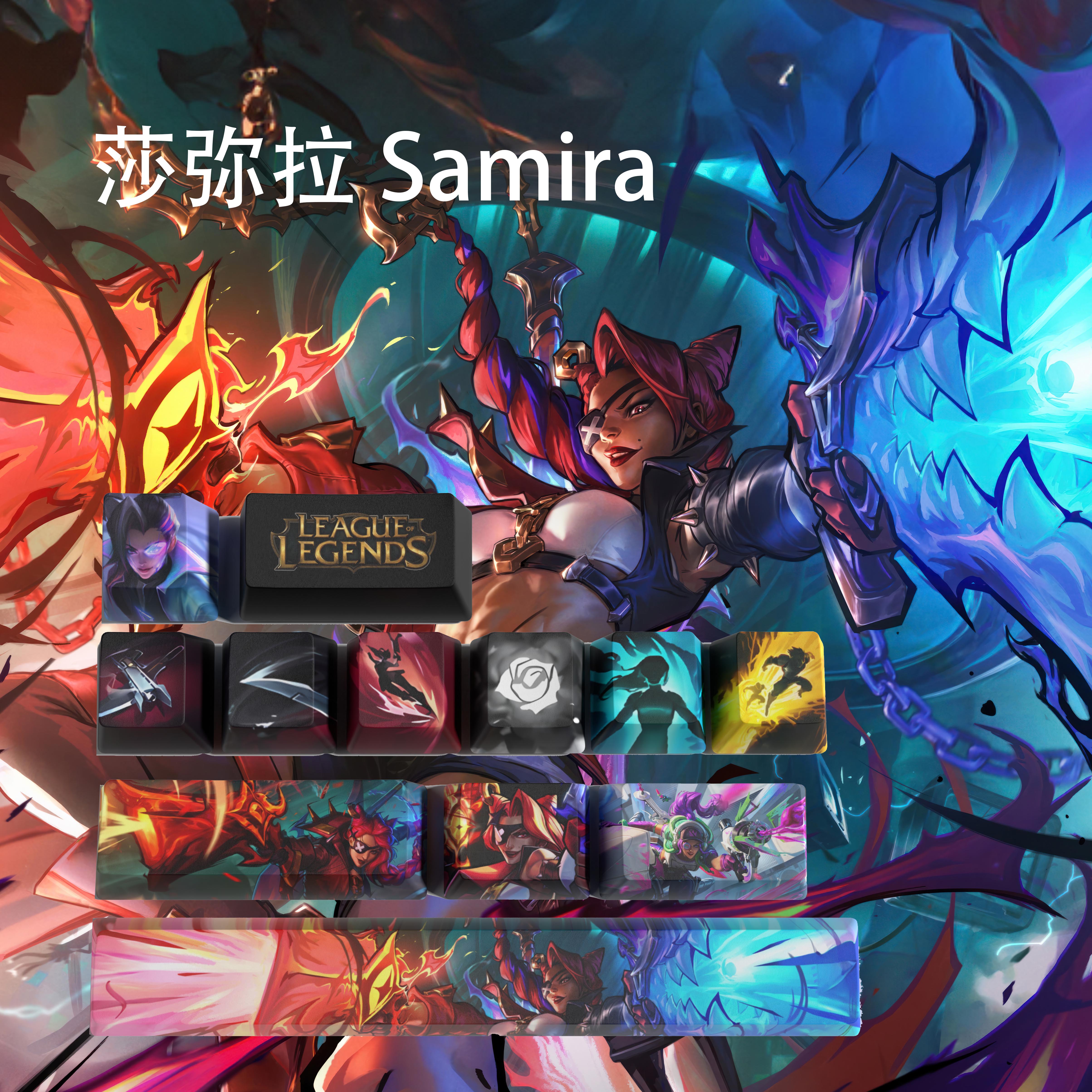 samira keycaps League of Legends keycaps game keycaps OEM Profile ...