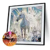 Cartoon Einhorn 5d DIY Diamant Kunst Malerei Kits Teilbohrer Edelstein Kunst 30x30cm