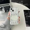 Tiger Teeth wrinkled shiny electroplated mobile phone case anti-fall shockproof hollow heat dissipation protective cover suitable for iPhone
