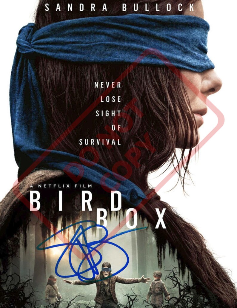 Sandra Bullock Birdbox 8.5x11 Autographed Signed Reprint Photo Poster painting