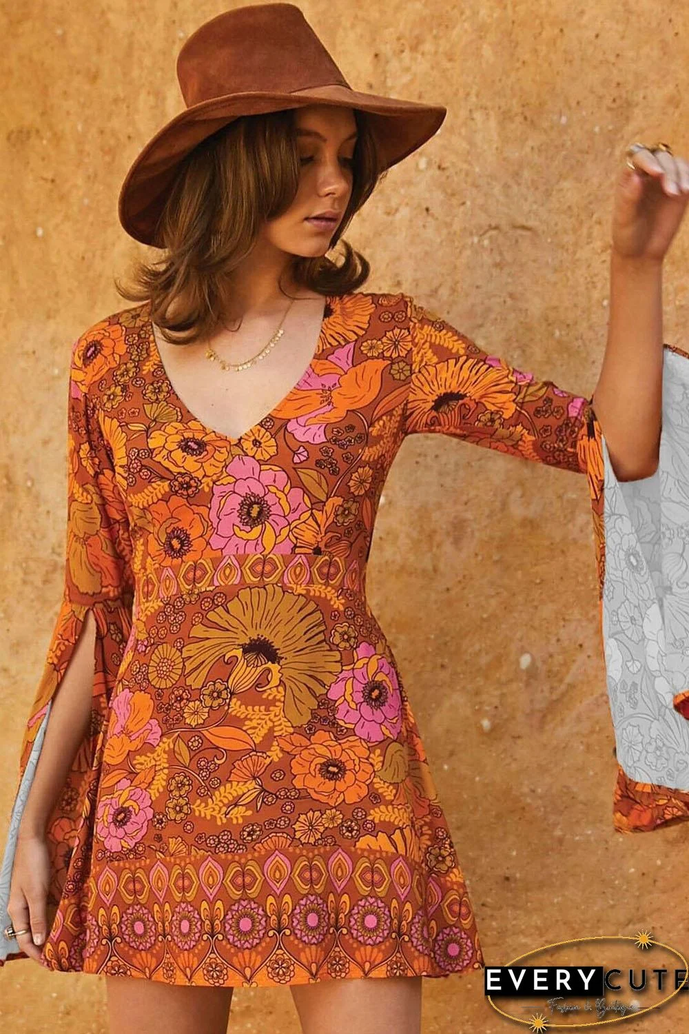 Orange Jupiter Dress