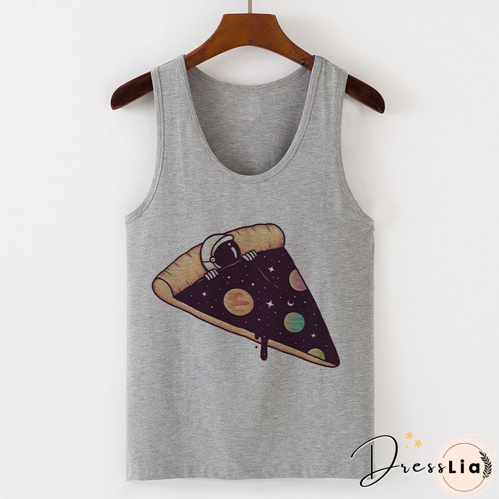 Womens Sexy Vest Tank Tops T-Shirt Summer Camisole Universe Print Fashion Streetwear