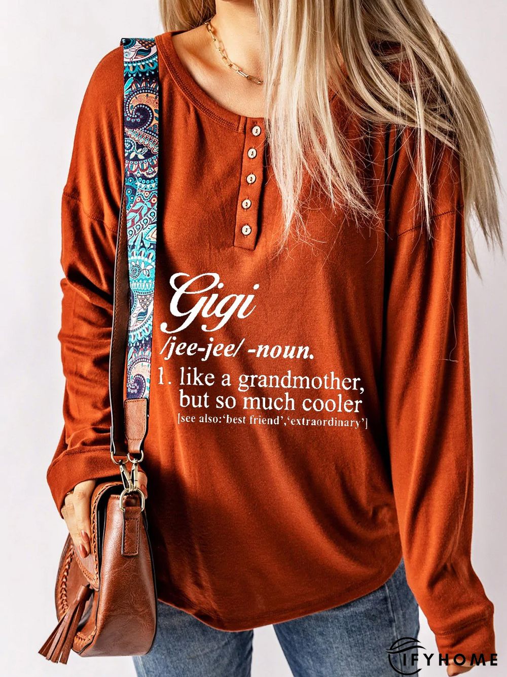 Buckle Jersey Loose Casual T-Shirt | IFYHOME