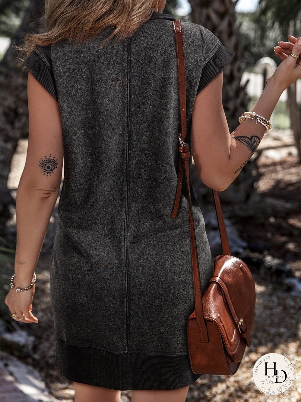 Stylish Sweatshirt Dress with Pocket