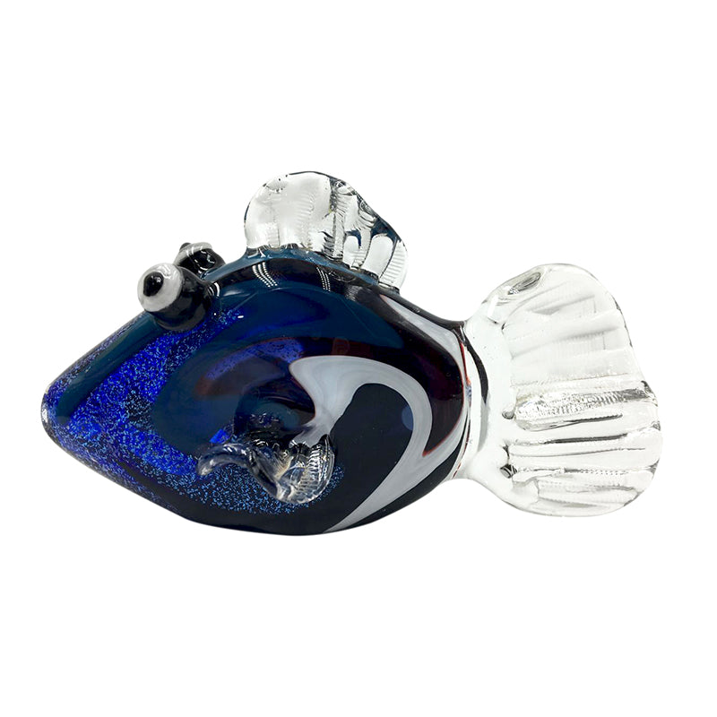 Regal Blue Tang Tropical Fish Design "Finding Nemo" Dolly Glass Hand Pipe