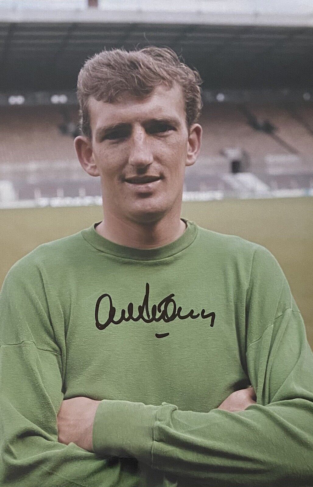 Alex Stepney Genuine Hand Signed Manchester United 12x8 Photo Poster painting 3