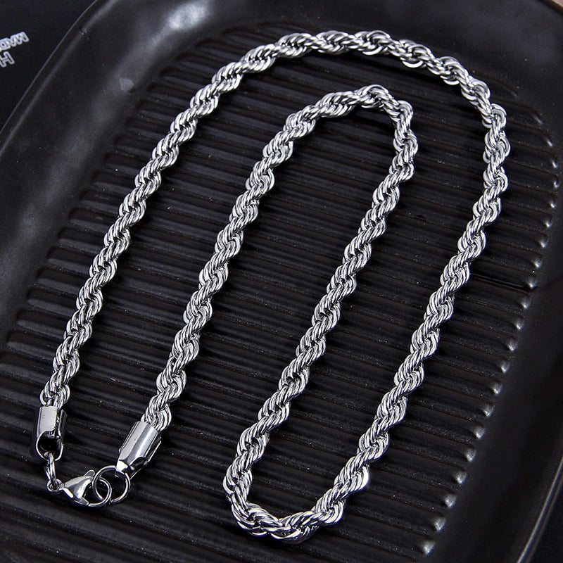 Minimalist Solid Color 304 Stainless Steel Unisex Necklace