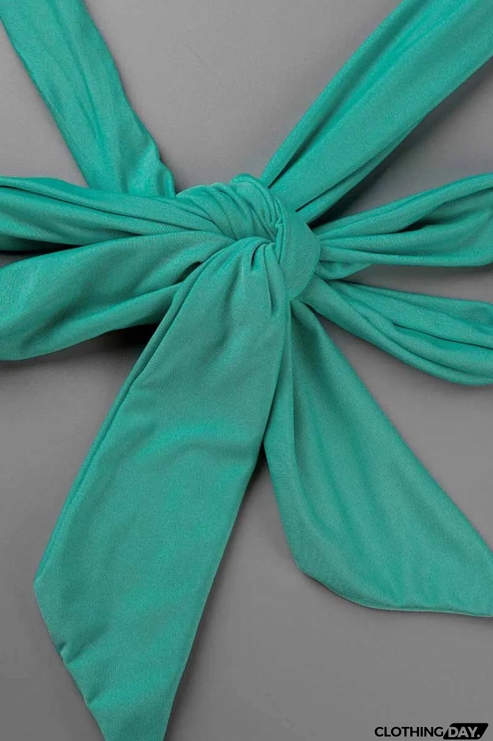 Green Fashion Street Print Patchwork Halter Sleeveless Two Pieces