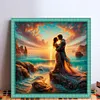 Beach Couple-11CT Stamped Cross Stitch 40*40cm/15.75*15.75in tapestrymarket