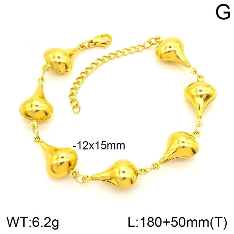 Elegant Minimalist Cross Star Heart Shape 201 Stainless Steel 302 Stainless Steel 304 Stainless Steel Bracelets In Bulk