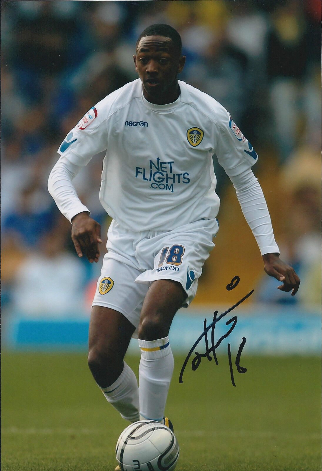 Sanchez WATT SIGNED COA Autograph 12x8 Photo Poster painting AFTAL Leeds United Colchester