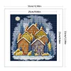 Winter Color House - 14CT Stamped Cross Stitch 33*33cm/12.99*12.99in